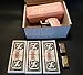 Rapid$Gun Money Gun Toy + 3 X 100 Prop Money + 2 X 9V Batteries | Make it Rain Real Money Dispenser - Supreme Dollar Shooter - Paper Money Spray (Pink)