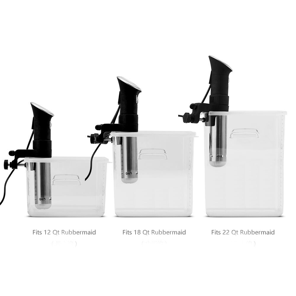 EVERIE Collapsible Hinged Sous Vide Container Lid Compatible with Anova