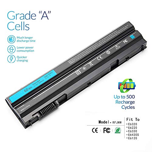 TG T54FJ 60WH M5Y0X E6420 E5420 Replacement Laptop Battery for Dell Latitude E5420 E5520 E5430 E5530 E6520 E6420 E6530 Inspiron 4420 5420 5425 7420 7520 M421R M521R N4420 N4720 N5420