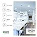 Sunco Lighting 6 Pack 5/6 Inch LED Recessed Downlight, Baffle Trim, Dimmable, 13W=75W, 830 LM, 5000K Daylight, Damp Rated, Simple Retrofit Installation - UL + Energy Star