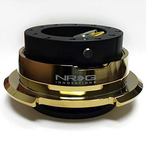 NRG Innovations SRK-280BK-C/GD Quick Release Kit (Black/Chrome Gold Ring)
