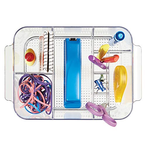 InterDesign Cosmetic Organizer Tote for Vanity Cabinet to Hold Makeup, Beauty Products - Clear - Thumbnail 5