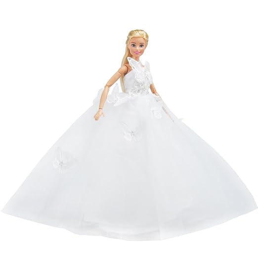 title=E-TING principessa sposa abito vestito con Barbie vestiti Cenerentola sera