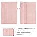 iPad Pro 12.9 (Compatible with 2017 and 2015 Model) Case, WWW [Luxury Laser Flower] Premium PU Leather Case Protective Cover with Auto Wake/Sleep Feature for iPad Pro 12.9 (Both 2017 and 2015) Pink