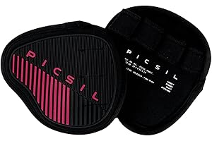 PICSIL - Fitness Grips Pads | Alternative to Gym Gloves | Strong Neoprene Grip for Weightlifting & Cross Training | Suitable 