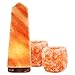 Natural Himalayan Salt Lamp w/Salt Candle Holders
