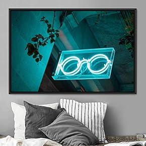 signwin Framed Canvas Wall Art Illuminated Words 3D...