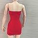 Jili Online 1/6 Female Dress Skirt Halter Neck Red for 1/6 Scale 12'' Phicen Kumik Action Figure