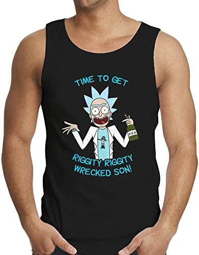 Time To Get Riggity Riggity Wrecked Son Rick And Morty Tank Top For Man