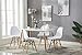 Porthos Home April Mid-Century Dining Crafted from Molded Plastic with Eiffel-Inspired Birch Wood Legs, Also As A Side Chair for Any Room in The House Or Office, Set of 1, White