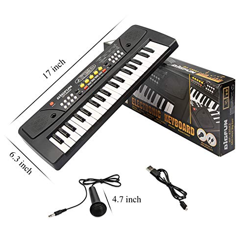 aPerfectLife 37 Keys Piano Keyboard for Kids Multifunction Portable Piano Electronic Keyboard Music Instrument for Kids Early Learning Educational Toy