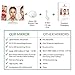 Lighted Makeup Mirror, 21 LED Vanity Mirror With Lights, Cosmetic Light Up Mirror, Magnification Touch Screen Tri-Fold 2X 3X 10X Magnifying, Free Rotation Portable Countertop Table, Dual Power Supply