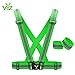 Reflective Vest with Hi Vis Bands, Fully Adjustable & Multi-purpose: Running, Cycling, Motorcycle Safety, Dog Walking - High Visibility Neon Green, Orange & Pink By 247 Viz