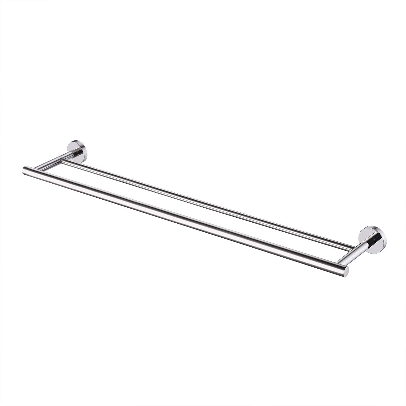 KES Double Towel Rail Stainless Steel Bathroom Towel Holder Hanger 75CM Dual Towel Bar Wall Mounted Polished Finish, A2001S75