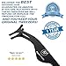 False Eyelash Applicator: Eyelash Extensions Tweezers for Easy Lash Application and Removal – Adjust and Repair Your Lashes in an Instant – Magnetic Stainless Steel (Black)