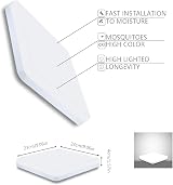 SUNZOS LED Ceiling Light 36W 6500K 3240LM Flush Mount Bedroom Kitchen Hallway view 3