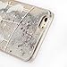 iPhone 6S Plus Case,NSSTAR iPhone 6 Plus Case,iPhone 6S Plus Liquid Case,Flowing Liquid Floating Bling Glitter Sparkle Silver Stars Hard Case for Apple iPhone 6S Plus/iPhone 6 Plus,Elegant Feathers