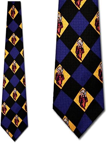 The Scream Argyle (Silk) tie Mens Necktie