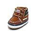 Delebao Infant Toddler Baby Lace Up Soft Sole High-top Suede Warm Sneakers Snow Boots Brown 12-18 Months