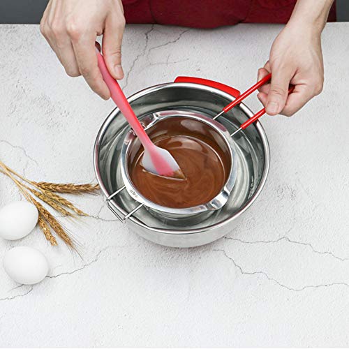 304 Stainless Steel Double Boiler,Candle Making Kit,Melting Pot for Butter Chocolate Candy Butter Cheese Caramel - Thumbnail 2