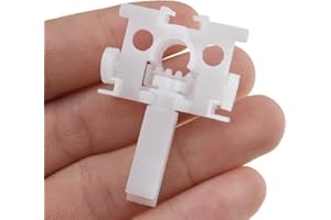 GENERIC Acoeitl Vertical Blind Repair Carrier With Stem - Blinds Repair Kit, White Replacement Parts, Curtain Accessories - 10 Pcs