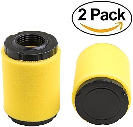 2Pack 591334 Air Filter, Compatible with Briggs Stratton 796031 594201 OEM Air Cleaner Cartridge, Lawn Mower Air Filter, Plus Foam Pre Filter