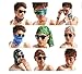 Cool Pack of 6 Pcs Seamless Style Camo Bandanna Headwear Scarf Wrap Neck Gaiters Multi Colors 47x25cm/18.5 x 9.8 inch (L x W)