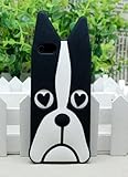 Fashional Protector Case Soft Silicone Dog Cover Skin Case For Apple iPhone 4 4S by Maxwell Global Trading Black