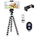 DAISEN Phone Tripod, Flexible Octopus Cell Phone Tripod for iPhone, Android Smartphone and Camera with Universal Phone Holder and Bluetooth Remote Control
