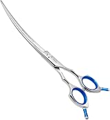 HASHIMOTO Curved Dog Grooming Scissors 7.5 Inch 30 Degree Blade Lightweight