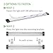 Ustellar Update LED Under Cabinet Lighting 6 Panel Kit, 2400lm Hand Wave Activated 12in Under Counter Light, 12V DC 48W Fluorescent Tube Equivalent, LED Light Bar for Kitchen Closet , 3000K Warm White