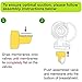 Nenesupply Pump Parts with 27mm Flanges Compatible with Medela Breastpumps Incl. Flange Breastshield Valve Membrane for Pump in Style Symphony Swing Not Original Medela Pump Parts
