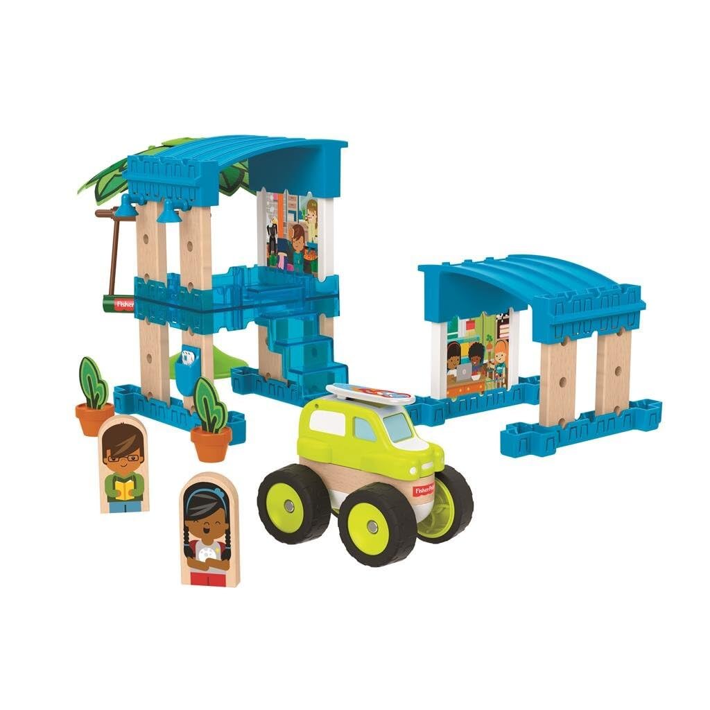 Fisher-Price Wonder Makers Design System Beach Bungalow, Building & Track Set
