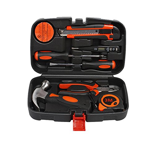 Click Here to See More Images Fixture Displays 9-Piece Home Repair Tool Kit, Multi-functional & Universal 9-IN-1 Screwdriver Set Repair Tool Kit for Garden Household Repair Maintenance 16830