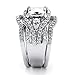 ZHENYUL Women's Gorgeous Wedding Ring 3 Piece Sets Engagement Bridal Band 18K White Gold Plated Cubic Zirconia