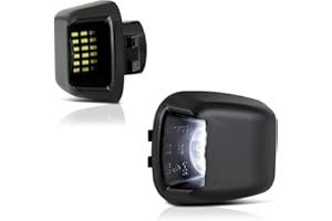 VIPMOTOZ Full LED License Plate Light Tag Lamp Assembly Replacement Pair For Compatible with Nissan Frontier Titan Armada Xterra Suzuki Equator - 6000K Diamond White, 2-Piece Set