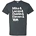 Stranger of Things Funny Character Names T Shirt - Medium - Dark Heather