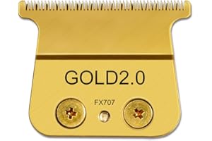 PERFITECH Blade Compatible with Babyliss Trimmer Blades Replacement FX707z, FX787, FX726, 1 Pack, Gold