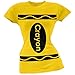 Halloween Crayon Costume Yellow Juniors T-Shirt