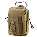 Unigear Compact Multipurpose Tactical Molle EDC Utility Gadget Pouch Tools Waist Bag with Holster Holder, 1000D (Tan)