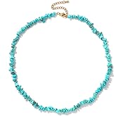 Raw Crystal Necklaces for Women 5-8mm Handmade Natural Stone Necklace Beaded Choker Necklace Healing Crystal Necklace Gemstone Necklace Raw Crystal Beaded Necklace for Her