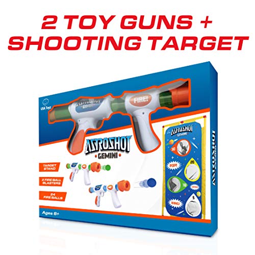 USA Toyz Astroshot Gemini Shooting Games for Kids 2pk Soft Foam Ball