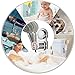 Vacuum Suction Cup Shower Head Holder Shower Head Stand Shower Head Bracket Shower Head Mount Wall Holder Shower Head Clip Reusable Adjustable with Adhesive Stick Disc for Bathroom (Chrome)…