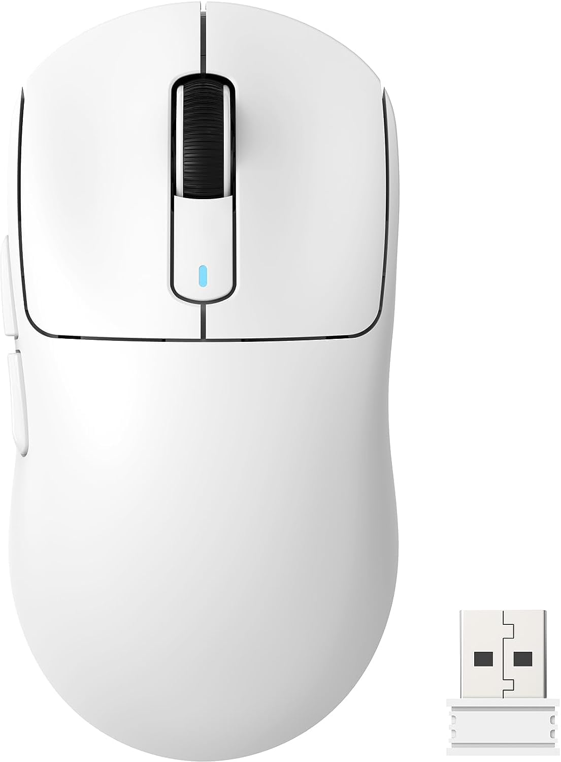 Photo 1 of ATTACK SHARK X3 Lightweight Wireless Gaming Mouse with Tri-Mode 2.4G/USB-C Wired/Bluetooth,26K DPI, PAW3395 Optical Sensor,Kailh GM8.0 Switch,5 programmable Buttons for PC/Win/Mac(White)
