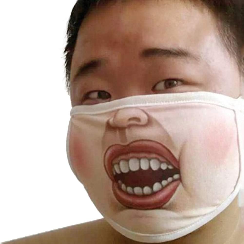Earloop Face Cover, Trenton Funny Mischievous Air Pollution Face Mouth Cover- Anti-Dust Smoke Warm Outdoors 4#