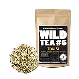 Green Rooibos Tea with Ginger, Lemongrass and Lime, All-Natural Organically Grown Ingredients - Wild Tea #5 Loose Leaf Rooibos Tea (8 ounce)