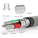 USB C Cable Magnetic,Animoeco Lightning+USB C+Micro 3 in 1 Multiple 2.4A Quick Charger Cable USB Nylon Braided For iPhone 7 7 plus/ 6 6s Plus/iPad Samsung Galaxy S6 S7 S8 plus Lg V20 (gun)