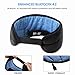 Bluetooth Sleeping Eye Mask Wireless Headphone, WALLFIRE Adjustable Music Bluetooth Sleep Earphones Headsets, Built-in 4.2 Speakers Microphone Handsfree fit for Air Travel and Sleeping (Black)