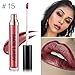 Matte Metallic Liquid Lipstick Long Lasting Waterproof Lip Gloss, No Caking, Kiss-proof, Berry