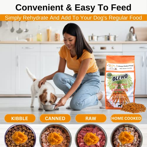 Olewo Original Carrots for Dogs Fiber for Dogs Keep Poop Firm